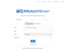 Tablet Screenshot of motominer.com